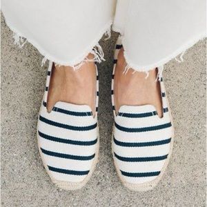Soludos Seville Smoking Slipper Espadrille in Marine Blue